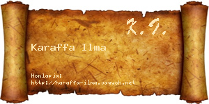 Karaffa Ilma névjegykártya